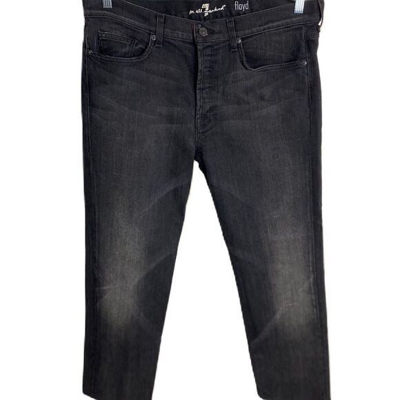 #157 7 FOR ALL MANKIND The Floyd Jeans in Black - Picture 2 of 13